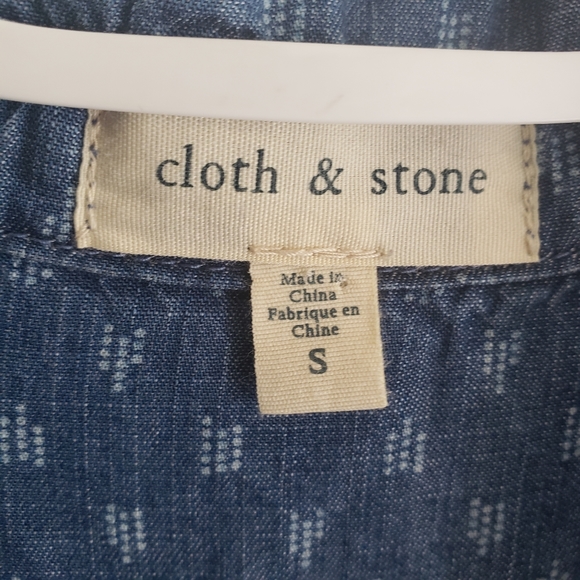 Anthropologie Cloth & Stone Chambray Shirt Dress - Picture 10 of 10